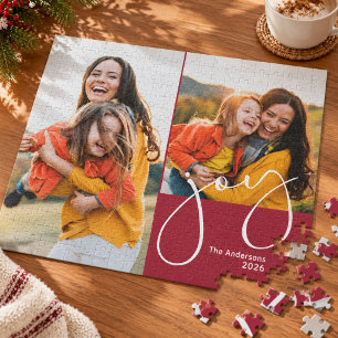 Joy Family 2 Foto Weihnachten Puzzle