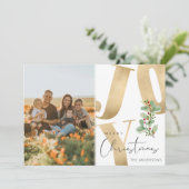 Joy Family Foto Frohe Weihnachten (Stehend Vorderseite)