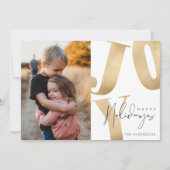 Joy Family Foto Happy Holidays Weihnachten (Vorderseite)