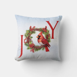 Joy | Farbdraht mit rotem Kardinal Kissen