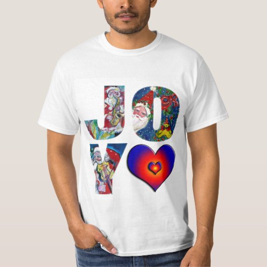 JOY FARFUL HEARS MUSICAL SANTA CHRISTMAS PARTY T-Shirt (Vorderseite)