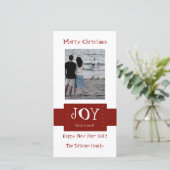 Joy Feiertagskarte (Stehend Vorderseite)