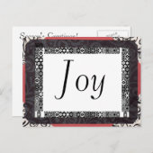 Joy! Feiertagspostkarte (Vorne/Hinten)