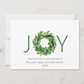 JOY Festive Pine Branch Wreath Weihnachten (Vorderseite)