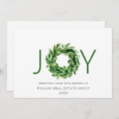JOY Festive Pine Branch Wreath Weihnachten (Vorne/Hinten)