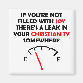 Joy Fill Christlich Quotes Redewendungen Magnet (Vorne)