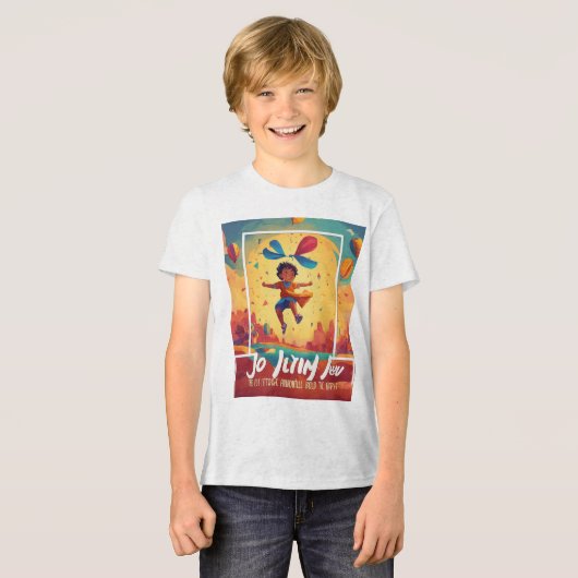 Joy Films: Lebhaftes Emblem-Design Tri-Blend Shirt (Vorderseite voll)