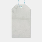 Joy Floral Aquarell Weihnachten Geschenkanhänger (Rückseite)