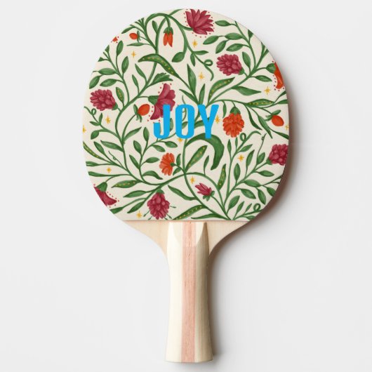 JOY Floral Ping Pong Paddle Tischtennis Schläger (Vorderseite)