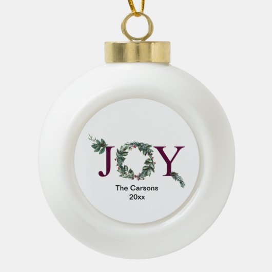 Joy for the holidays ornament (Vorderseite)