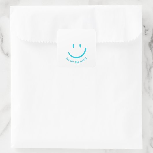Joy for World Smiley Sticker (Tasche)