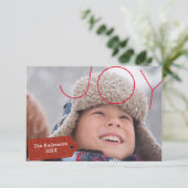 Joy Foto - 3x5 Weihnachtskarte Einladung (Stehend Vorderseite)