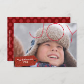 Joy Foto - 3x5 Weihnachtskarte Einladung (Vorne/Hinten)