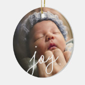 Joy Foto Custom Christmas Ornament (Links)