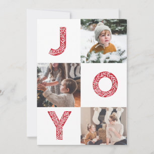 Joy Foto Family Holiday Card Feiertagskarte