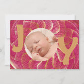 Joy Foto Feiertagskarte (Vorderseite)