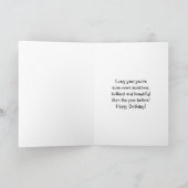 Joy French Bulldog Happy Birthday Karte (Innenseite)