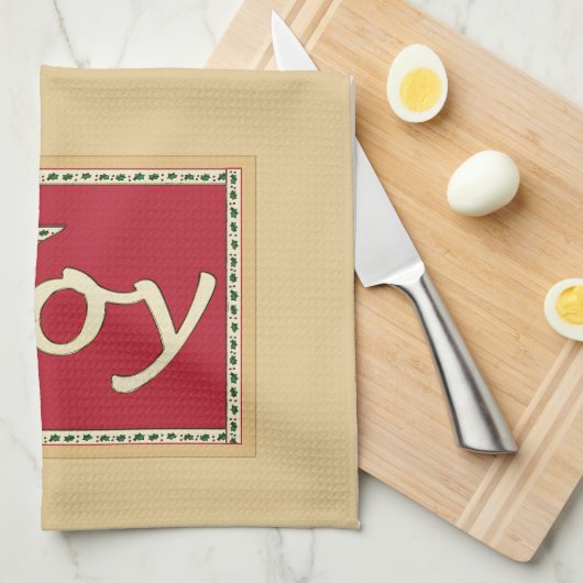 Joy French Horn Holiday Geschirrtuch (Viertel Falte)