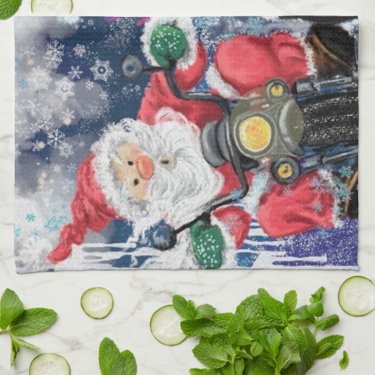 Joy - Frohe Weihnachten - Geschirrtuch (Gefaltet)