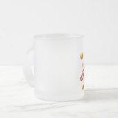 Joy - Frohe Weihnachten mit Gold Glass Ball Mattglastasse (Vorderseite Links)