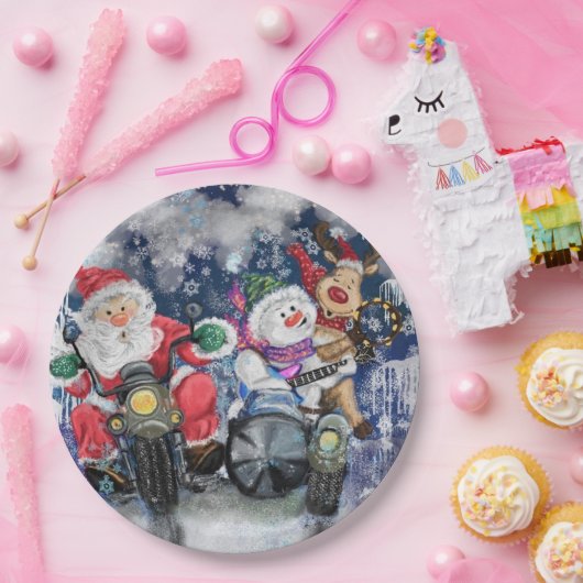 Joy - Frohe Weihnachten Pappteller (Party)