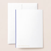 Joy! Frohe Weihnachten Weihnachten Tree Blue Your  Folienkarte (Rückseite mit Umschlag)