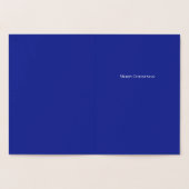 Joy! Frohe Weihnachten Weihnachten Tree Blue Your  Folienkarte (Innenseite)