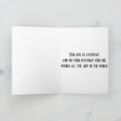 "JOY" FÜR SIE AM "GEBURTSTAG" KARTE (Innenseite)