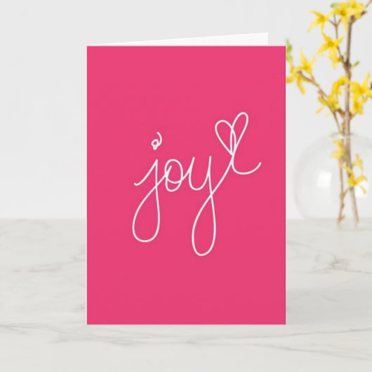 "JOY" FÜR SIE AM "GEBURTSTAG" KARTE (Gelbe Blume)