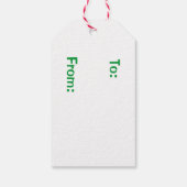 Joy Gift Tag Geschenkanhänger (Rückseite)