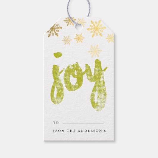 Joy Gift Tags | URLAUB Geschenkanhänger (Vorderseite)