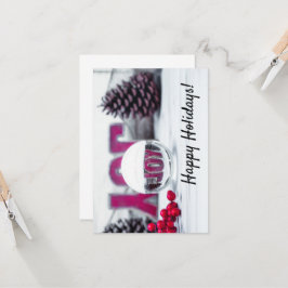 Joy Glass Ball Holiday Collection Karte