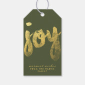 Joy + Gold Foil | URLAUB Geschenkanhänger (Vorderseite)