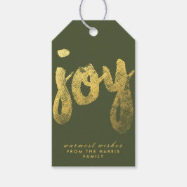 Joy + Gold Foil | URLAUB Geschenkanhänger