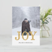 JOY (Goldener Glitzer) (Stehend Vorderseite)