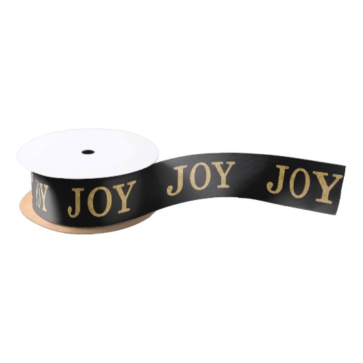 JOY (Goldener Glitzer) Satinband (Spule)