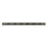 JOY (Goldener Glitzer) Satinband (Vorderseite)