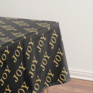 JOY (Goldener Glitzer) Tischdecke