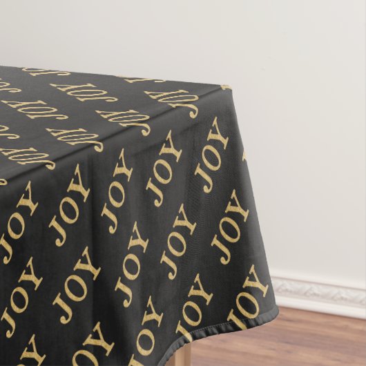 JOY (Goldener Glitzer) Tischdecke (Beispiel)