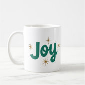 Joy Green und Weiß mit Star Weihnachten Kaffeetasse (Links)
