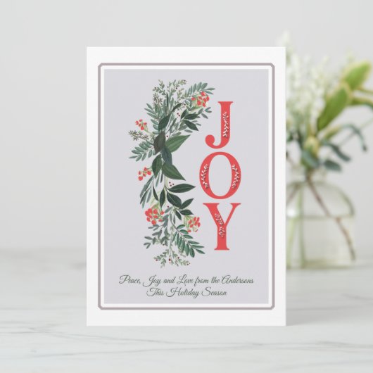 Joy Greenery Classic Gray Frame Peace Liebe (Stehend Vorderseite)