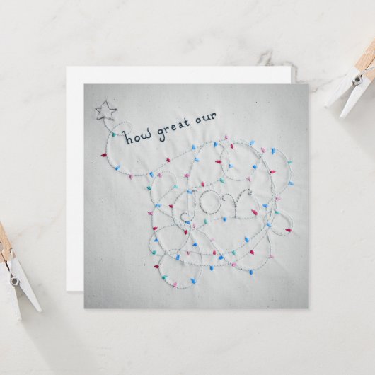 JOY Grußkarte Karte (Vorderseite/Rückseite Beispiel)