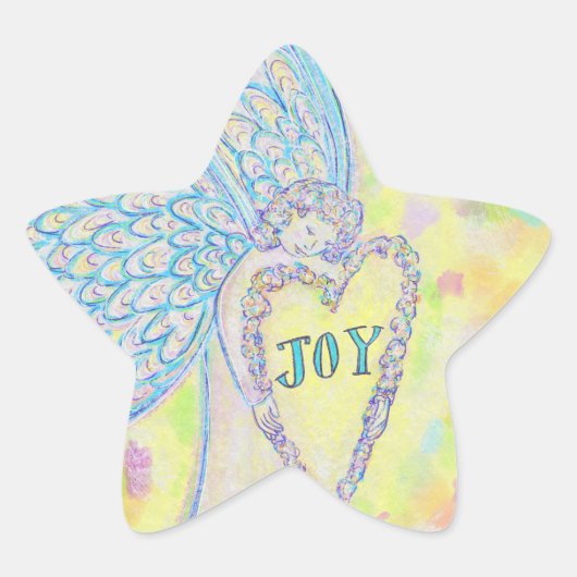Joy Guardian Angel Art Custom Decal Stickers (Vorderseite)