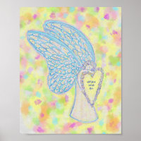 Joy Guardian Angel Art Print Posters