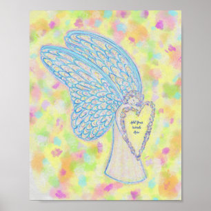 Joy Guardian Angel Art Print Posters Poster
