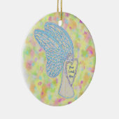 Joy Guardian Angel Custom Holiday Geschenk Ornamen Keramik Ornament (Rechts)