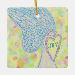 Joy Guardian Angel Custom Holiday Geschenk Ornamen Keramikornament