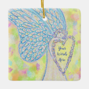 Joy Guardian Angel Custom Holiday Geschenk Ornamen Keramikornament