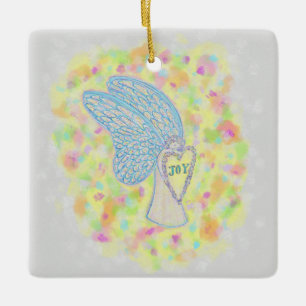 Joy Guardian Angel Custom Holiday Geschenk Ornamen Keramikornament