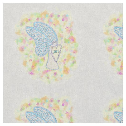 Joy Guardian Angel Fabric Kunstmaterial Stoff (Nahaufnahme)